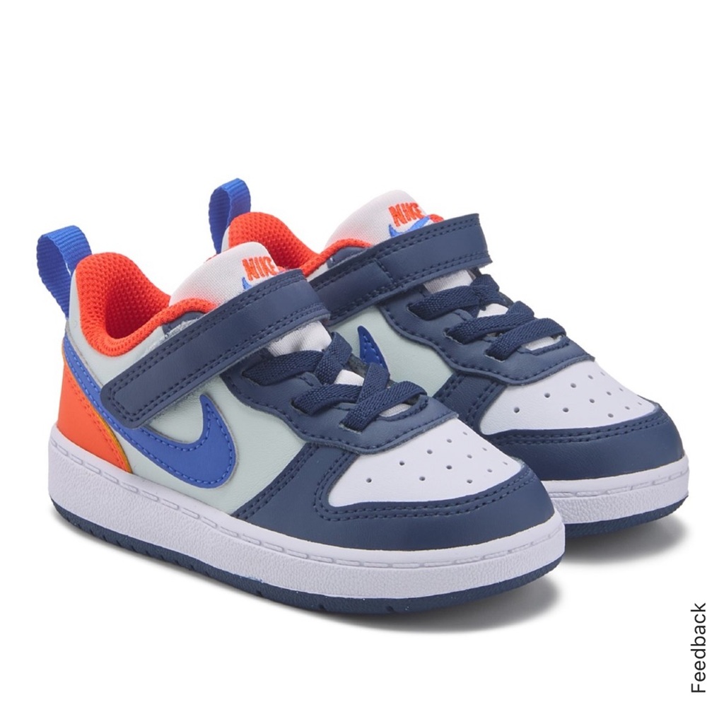 Nike Court Borough Recraft 
Mets colors
Blue orange and white